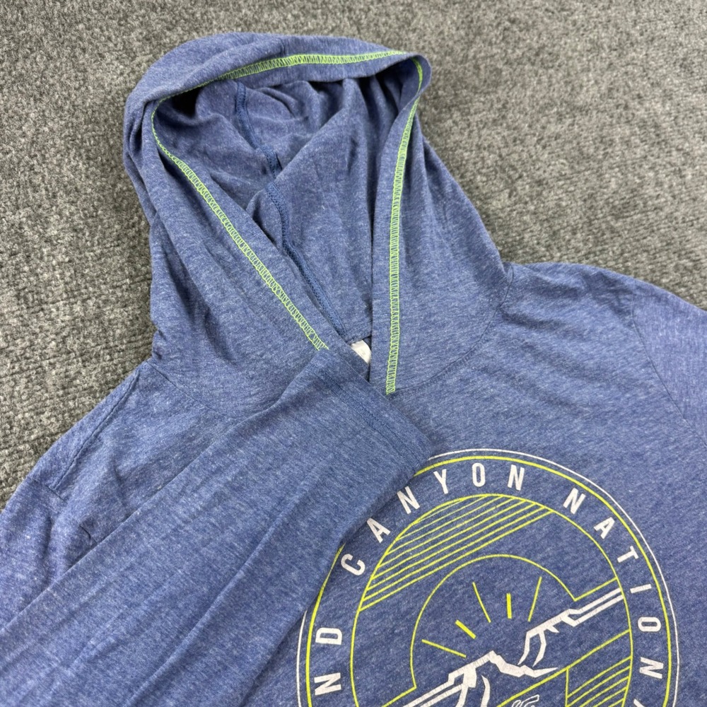 Prairie Mountain Hoodie 14/16 Blue Grand Canyon Graphic Long Sleeve Women